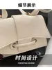 Bolsa Feminina Transfronteiriça com Toque de Luxo, Cor Sólida, Bolsa de Ombro Simples, Novo Modelo 2026, Bolsa de Mão Versátil, Bolsa Quadrada Pequena Transversal, Comércio Exterior