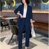 Conjunto de Traje para Mujer 2026 Verano Nueva Moda Elegante Profesional Atuendo Chic Casual Blazer Dos Piezas Tendencia