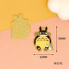 Accesorios DIY de Totoro Anime de Hayao Miyazaki Aleación Esmalte Decoración para Bolso Colgante Llavero Encanto