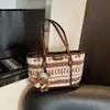 Bolso de Felpa con Bloques de Color Niche Coreano para Mujer, Bolso Tote de Gran Capacidad, Nuevo Estilo 2026, Bolso de Hombro Estilo Perezoso
