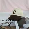 Boné de beisebol com letras Big C, masculino e feminino, chapéu de sol duplo All-match, boné de pico bordado, popular, alta qualidade, fábrica, venda por atacado