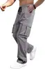 Tendencia de moda transfronteriza, deportivos, multibolsillos, con cordón, casual, de pierna recta, estilo workwear, pantalones largos para hombre, disponibles para venta al por mayor en pedidos de una sola pieza