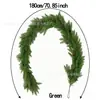 Amazon Navidad Mimbre Vid Artificial Ratán Artificial Cifrado Navidad Cedro Ratán Material Suave Hojas de Ciprés
