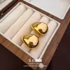 Pendientes de Plata Aguja Geométricos Lisos con Forma de Gota de Agua, Populares en Europa y América, Pendientes de Diseño de Nicho con Sentido de Individualidad, Accesorios para Orejas de Moda y Versátiles