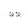 Aretes de aleación de titanio F136, aretes para cartílago, joyería para perforación corporal de titanio G23 con araña, rosca interna, cuerpo de circonita, venta directa del fabricante