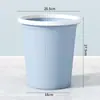 Lixeira Doméstica Grande com Aro de Pressionar Cozinha Sala de Estar Lixeira sem Tampa Escritório Banheiro Lixeira para Dormitório Estudantil
