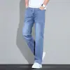 Pantalones de Vestir de Mezclilla Williampolo para Hombre, Verano, Corte Delgado, Modernos, Resistentes al Desgaste, Gama Alta, Pantalones Rectos Versátiles para Hombre