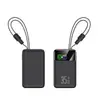 Adequado para Todas as Séries de Power Banks Móveis Apple e Android, Vem com Cabos Duplos para Carregar Laptops, Power Bank Compacto e Portátil