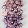 Mudança de Cor 16mm Flor Nuvem 2,5 Furo Reto Contas Redondas para Canetas de Contas, Pulseiras, Correntes de Copo, Materiais para Joias DIY