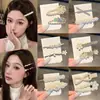 Exquisito y de alta gama clip para el pelo con pedrería estilo coreano para mujer, nuevo modelo 2026, pinza de pico de pato para la frente, pasador recto para flequillo lateral