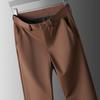 Pantalones casuales de primavera y otoño de alta gama, estilo occidental, de alta elasticidad, rectos, de negocios, resistentes a las arrugas, para hombre, 2024