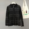 Camisa com Gola de Renda Lizhiqi, Outono Loose Fit, Emagrecedora de Manga Longa de Botão Único 930780, Novo Estilo de Outono