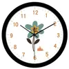 Reloj de pared LED luminoso con control de voz inteligente, personalidad creativa, estilo chino nuevo, reloj de pared luminoso para sala de estar del hogar, reloj