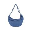 Bolsa Casual Simples de Sarja Lisa Moda 2025 Nova Elegante de Ombro Único Transversal Tote Bag Tendência