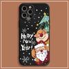 Natal Papai Noel Boneco de Neve 15 Tudo Incluso Capa para Celular Apple 14pro Capa Simples de Silicone Resistente a Quedas para iPhone12