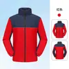 Venta al mayoreo del fabricante: Prenda exterior cortavientos con cuello alto reforzado, para otoño e invierno, chaqueta cálida para exteriores, ropa de trabajo con bloques de color