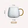 Copo de martelo estilo japonês com alça, copo de água doméstico, xícara de chá de imersão, xícara de leite para café da manhã, xícara de suco de frutas, copo de bebida gelada de alta qualidade e cor