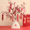 Fruta Vermelha Flor de Azevinho Decoração de Sala de Estar Decoração de Presente de Casamento presente de inauguração decoração de noivado flor artificial