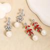 Pendientes de joyería de moda con temperamento nupcial de perla, diseño de borla larga, nicho, personalidad única, joyería versátil