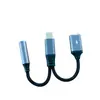 Adaptador de Auriculares Digital DAC Dos en Uno Tipo C para Escuchar Canciones y Hablar Carga de 15W para Apple 15 Huawei 1