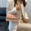 Bolso de Gran Capacidad Bolso de Hombro de Nueva Moda para Mujer Bolso Bandolera para Viaje que Combina con Todo Textura Estilo Occidental Portátil Bolso Cuadrado Pequeño