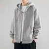 Sudadera Cardigan Pesada para Hombre Marca Americana de Moda Ropa para Hombre de Primavera y Otoño Tops de Pareja Chaqueta de Otoño Abrigo con Capucha
