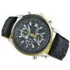 Reloj de pulsera para hombre de tres ojos y seis pines, de negocios, azul caliente Ángel del Oeste Hierro West c caliente AliExpress, reloj de tiempo, multifunción