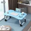 Mesa Dobrável, Escrivaninha Dobrável, Mesa Pequena para Dormitório, Cama de Estudante, Quarto, Mesa de Estudo para Laptop para Pessoa Preguiçosa