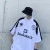 Camiseta Nova Estilo Primavera e Verão 2023 Senso de Design Estudante Adolescente Homens e Mulheres Camiseta Solta Versátil Tendência Nacional Ins Manga Curta