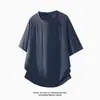 Camiseta ligera de verano con textura de malla de panal para correr y fitness, top de cuello redondo de secado rápido cleanfit
