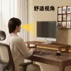 Soporte Elevado para Computadora de Madera Maciza Base Elevadora para Monitor de Escritorio Estante de Almacenamiento Escritorio de Oficina Soporte para Laptop
