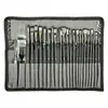 Set de 24 pinceles, bolsa de lienzo para arte, pinceles de pintura al óleo, pinceles de cerdas de nylon para gouache y acuarela, directo del fabricante
