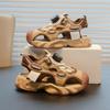 Sandalias Deportivas para Niños 2025 Primavera y Verano Nuevo Estilo Sandalias con Puntera Descubierta para Niñas Zapatos de Malla Zapatos Casuales de Playa para Niños