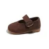 Zapatos de Cuero para Niñas 2026 Primavera Nuevo Estilo Zapatos Birkenstock para Niños Zapatos Casuales Retro de Suela Suave Elegantes Zapatos de Princesa para Niñas