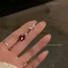 Ángel Sanador Dulce Amor Resina Más Fácil de Combinar Aretes Corazón Alas de Ángel Aretes de Acero de Titanio Nuevo Estilo para Mujer