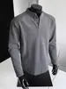 Moletom Henley pesado de 250g para homens, tendência outono 2026, corte solto, camada base perfeita para sobreposição, camiseta de manga longa