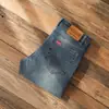 Moda Casual Retro de Otoño e Invierno de Gama Alta Jeans Clásicos Elásticos Ajustados Rectos Pequeños Pantalones Largos Ropa para Hombre