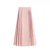 Roupas Femininas Plus Size 2026 Outono Novo Estilo Meninas Gordas Estilo Chinês Seda Falsa Flor Borboleta Barra Larga Saia Cintura Alta Comprimento Médio Saia Ma Mian