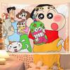 Crayon Shin-Chan Pano de Fundo Decoração Arranjo Foto Fofo Desenho Animado Pano Pendurado Quarto Dormitório Cama Reforma Pano de Parede Tapeçaria
