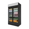 Armário Exibidor de Bebidas Wal Porta Única 420L Congelador Comercial Porta Dupla 930L Congelador de Alimentos Refrigerador para Conservação de Frescos