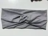 Diadema elástica cruzada de una sola capa europea y americana, unisex, adecuada para yoga y deportes, absorbente de sudor, elegante y versátil