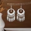 Aretes Étnicos Imitación Plata Miao Aretes Retro Largos con Borlas Atracciones Aretes Estilo Antiguo Aretes Miao para Mujer Venta al por Mayor
