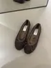 2026 Primavera/Otoño Estilo Coreano Estilo Hada Suave Lazo Punta Redonda Corte Bajo Suela Suave Cálido Ballet Pisos de Terciopelo