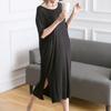 Vestido nuevo de versión coreana de primavera y verano modal para damas falda base suelta talla grande vestido de manga corta una generación de cabello