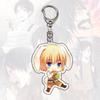 Llavero acrílico de Anime Attack Giant Mikasa Long Allen con colgante de acrílico
