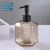 Frasco de Álcool em Gel de Vidro Colorido, Grande Capacidade, Adequado para Pousadas e Hotéis, Dispenser de Shampoo, Frasco com Tampa de Rosca e Acionador de Pressão