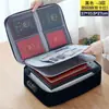 Portatarjetas de Viaje Impermeable, Bolso para Documentos, Bolsa de Almacenamiento de Documentos de Certificado Doméstico de Gran Capacidad, Organizador de Archivos, Bolso para Tarjetas y Pasaportes