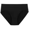 Ropa interior para mujer de algodón antibacteriano, talla grande, cintura media-baja, lencería sexy para mujer, color liso, hilo, sin costuras, fina