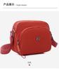 Bolsa de Ombro Simples Estilo Coreano com Vários Bolsos e Grande Capacidade Bolsa Fashion Leve para Celular Bolsa Transversal Casual Macron para Mulheres
