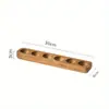 Bandeja de Almacenamiento de Huevos de Madera de Acacia Bandeja de Madera Maciza Soporte para Huevos Estante Fijo de Madera Estilo Japonés Refrigerador Cocina Comedor